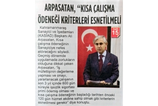 Kahramanmaraş Gazetesi 25 Mart 2020