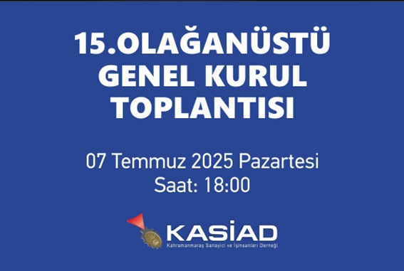 15.OLAĞANÜSTÜ GENEL KURUL TOPLANTI İLANI